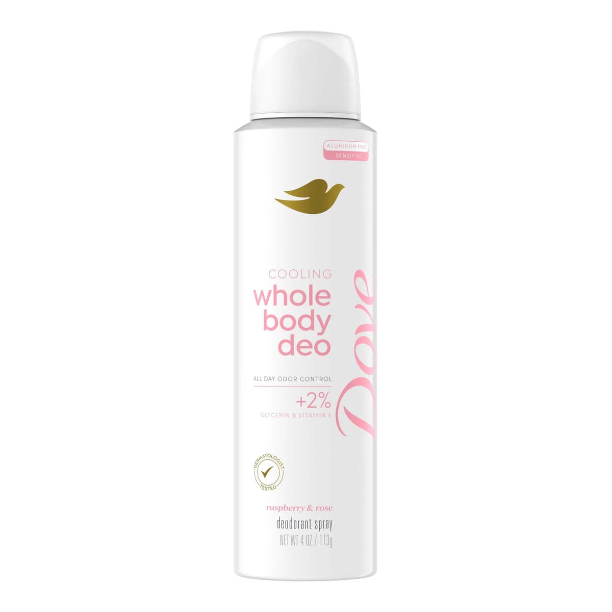 Whole Body Aluminum Free Deodorant Spray - Raspberry & Rose Cooling