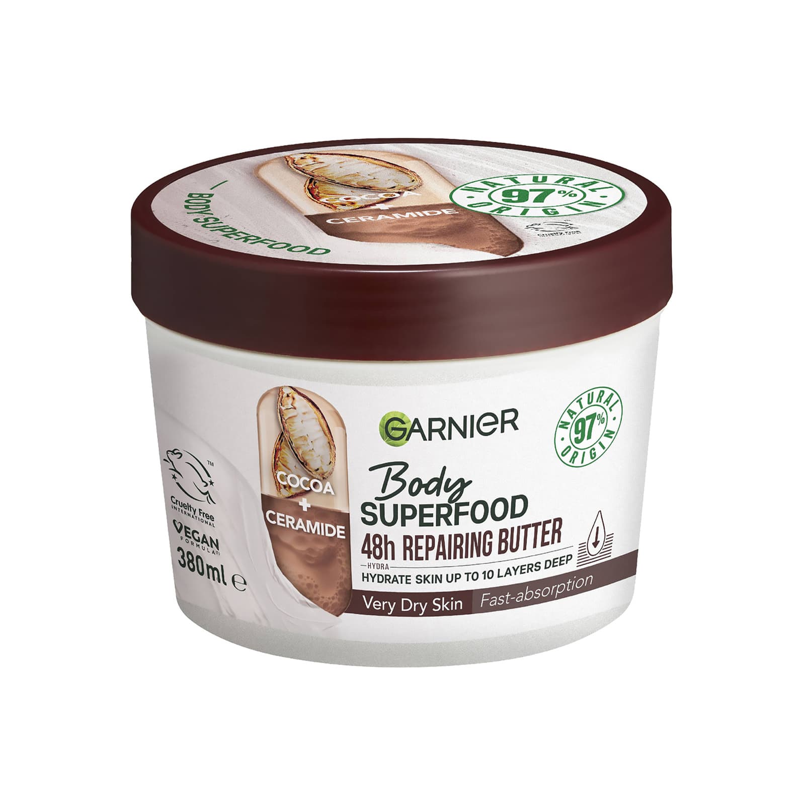 Body Superfood, Repairing Body Butter, Cocoa and Ceramide