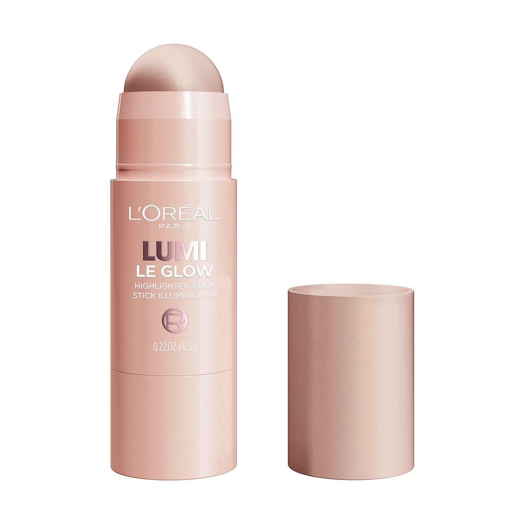 Lumi Le Glass Stick, Reflective Glassy Finish Highlighter, Glowy Sparkling Rose