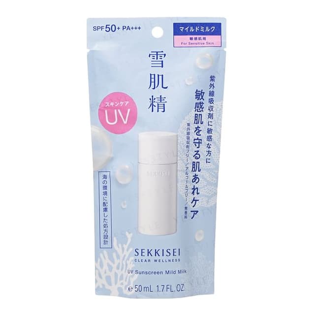 Sekkisei Clear Wellness UV Sunscreen Mild Milk SPF 50+ PA+++