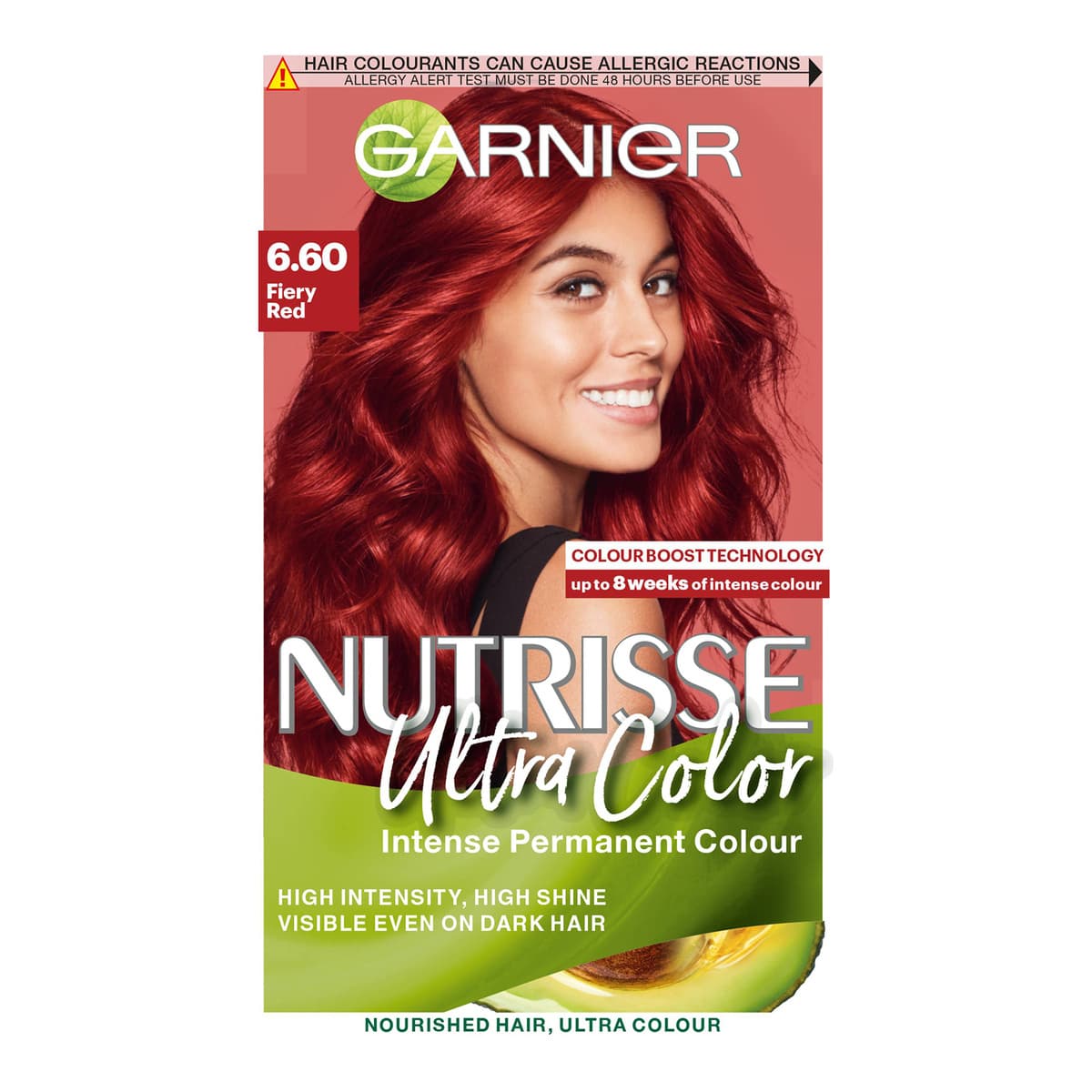 Nutrisse Permanent Hair Dye - 6.60 Ultra Fiery Red