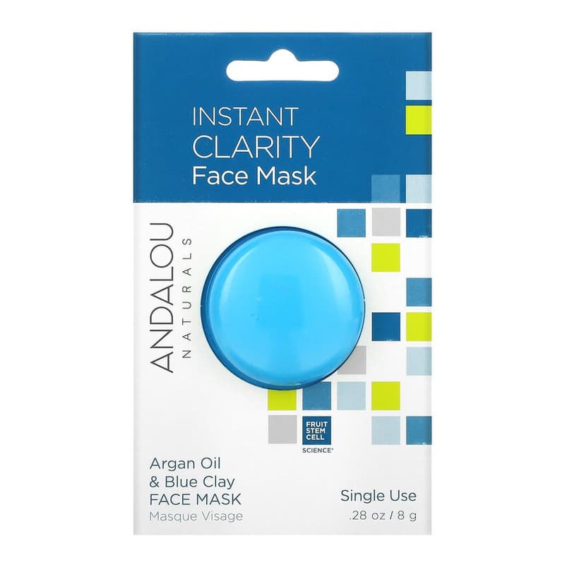 Instant Clarity Beauty Face Mask, Argan Oil & Blue Clay