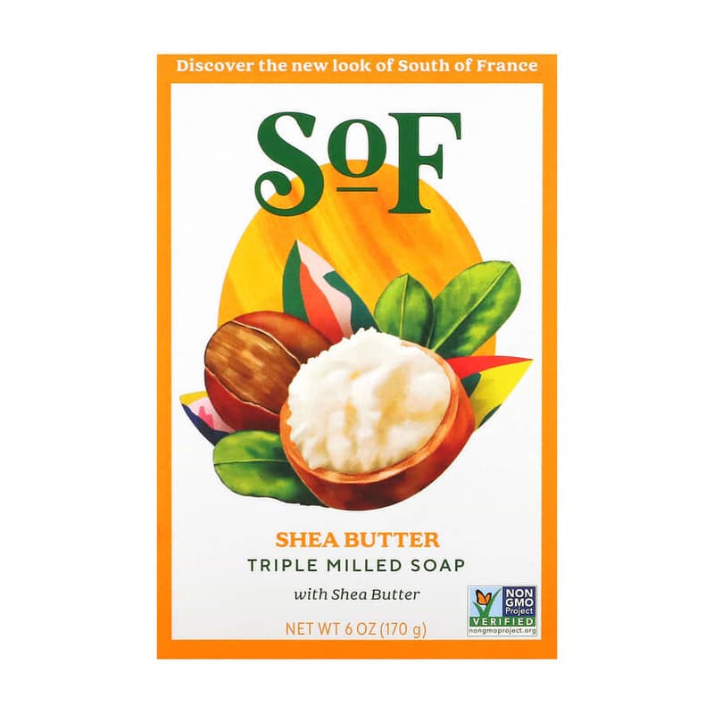Triple Milled Bar Soap with Shea Butter, Shea Butter