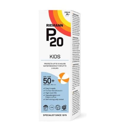 P20 SPF50+ Suncream for Kids
