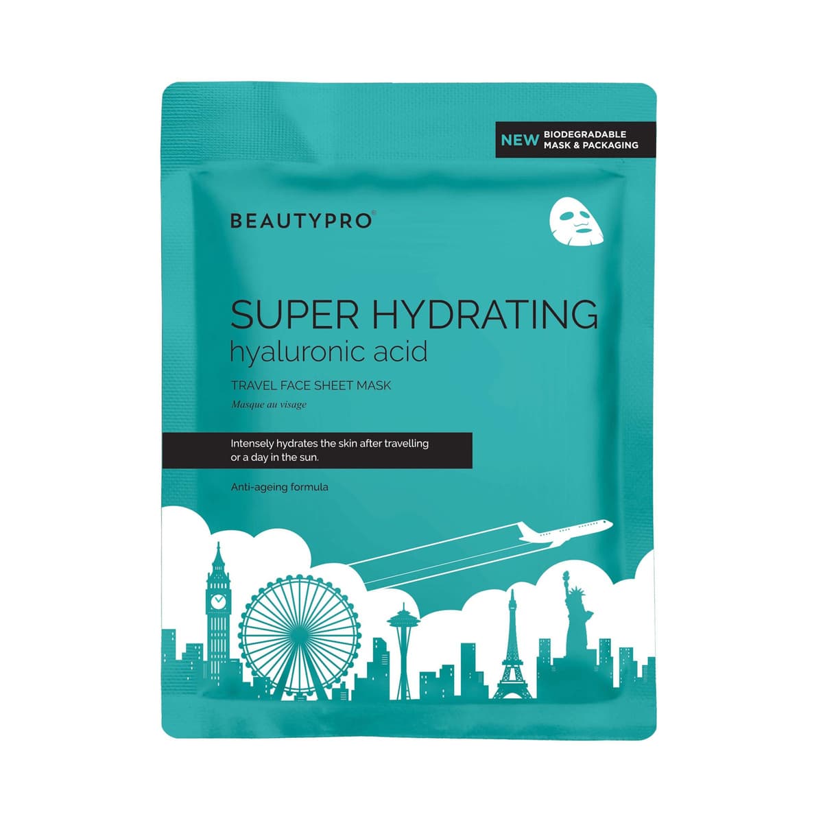 Super Hydrating Hyaluronic Acid Travel Face Sheet Mask