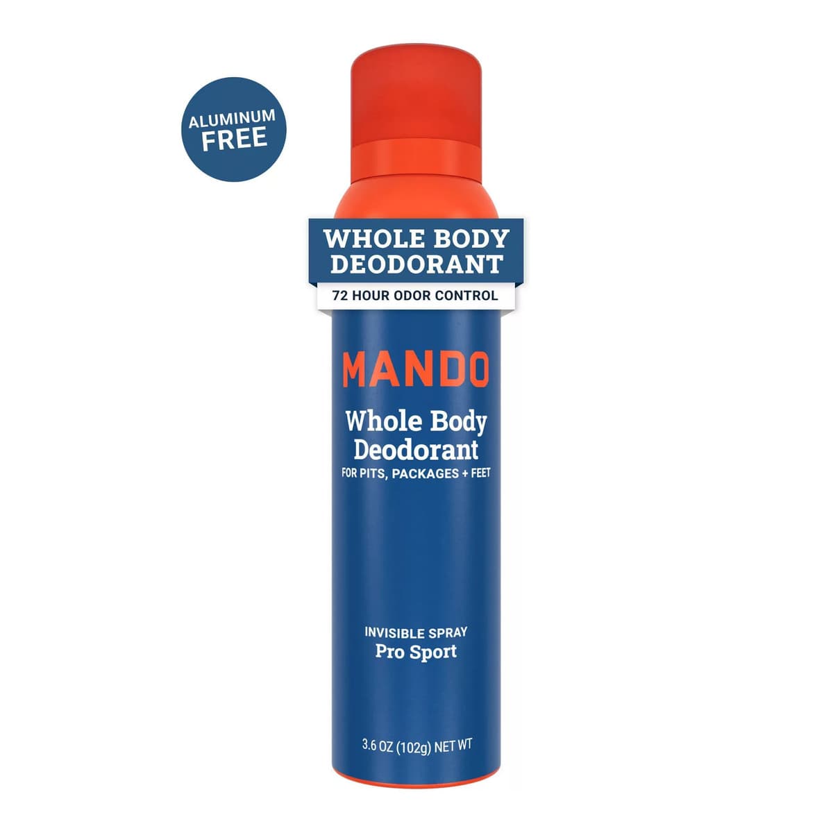 Whole Body Men's Aluminum Free Invisible Spray Deodorant - Pro Sport