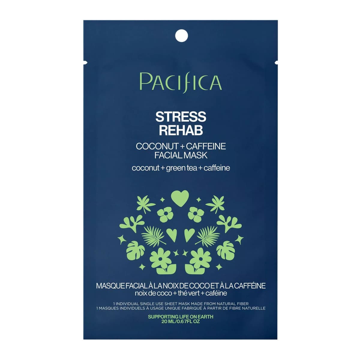 Stress Rehab Coconut and Caffeine Face Mask