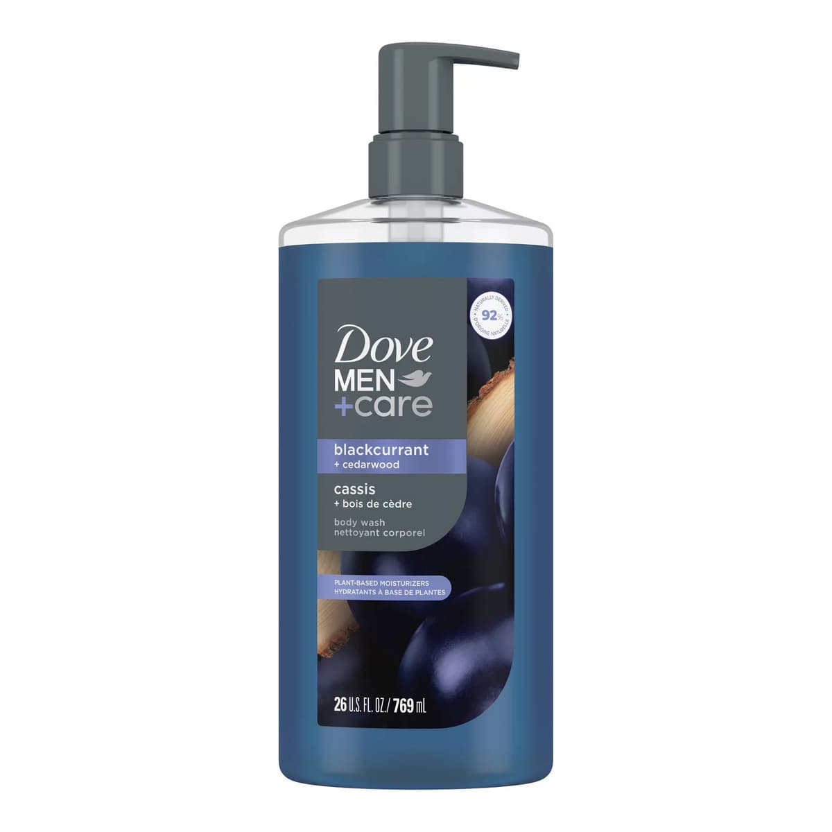 Body Wash with Plant-Based Cleansers and Moisturizers - Black Currant & Cedarwood