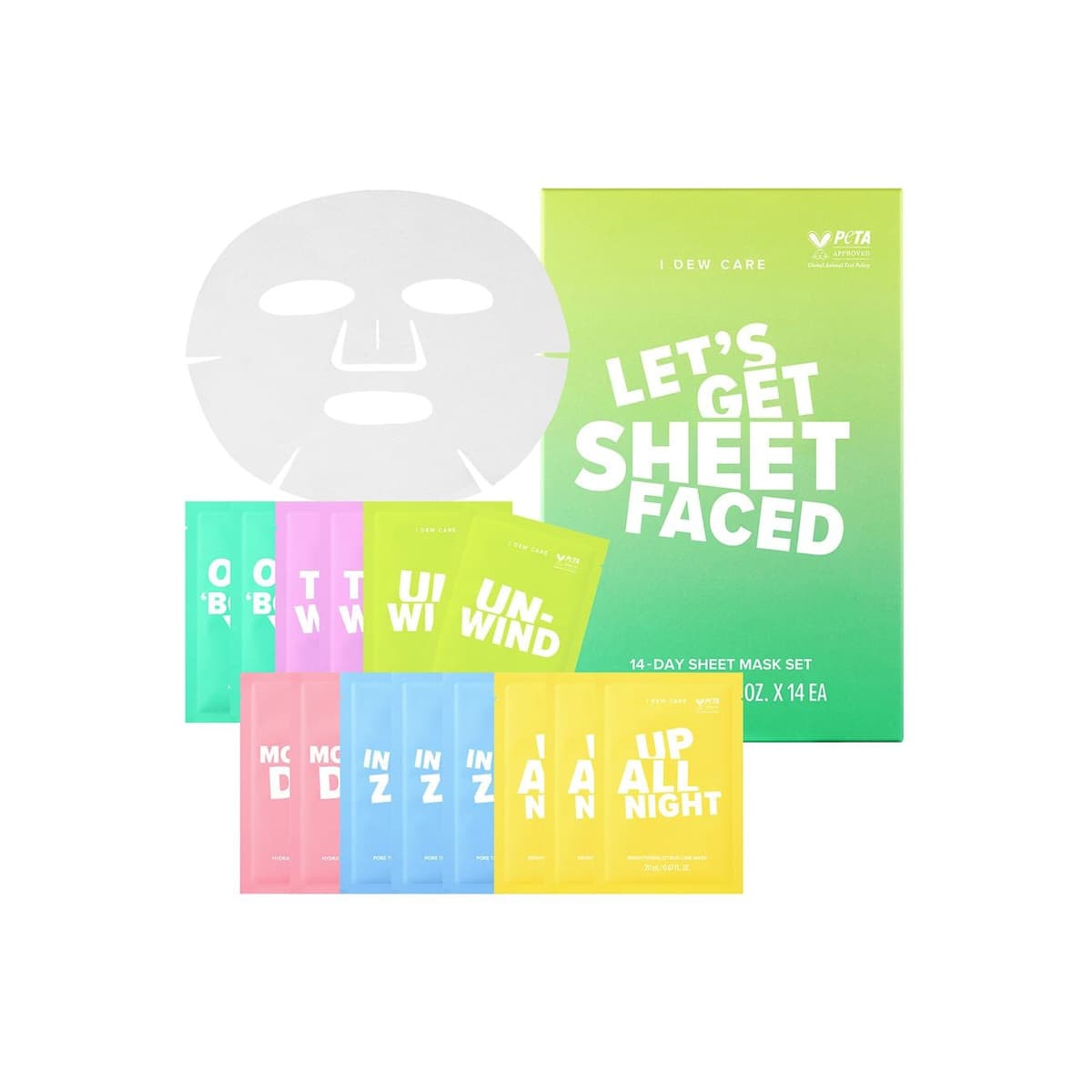 Let's Get Sheet Faced Sheet Mask Set