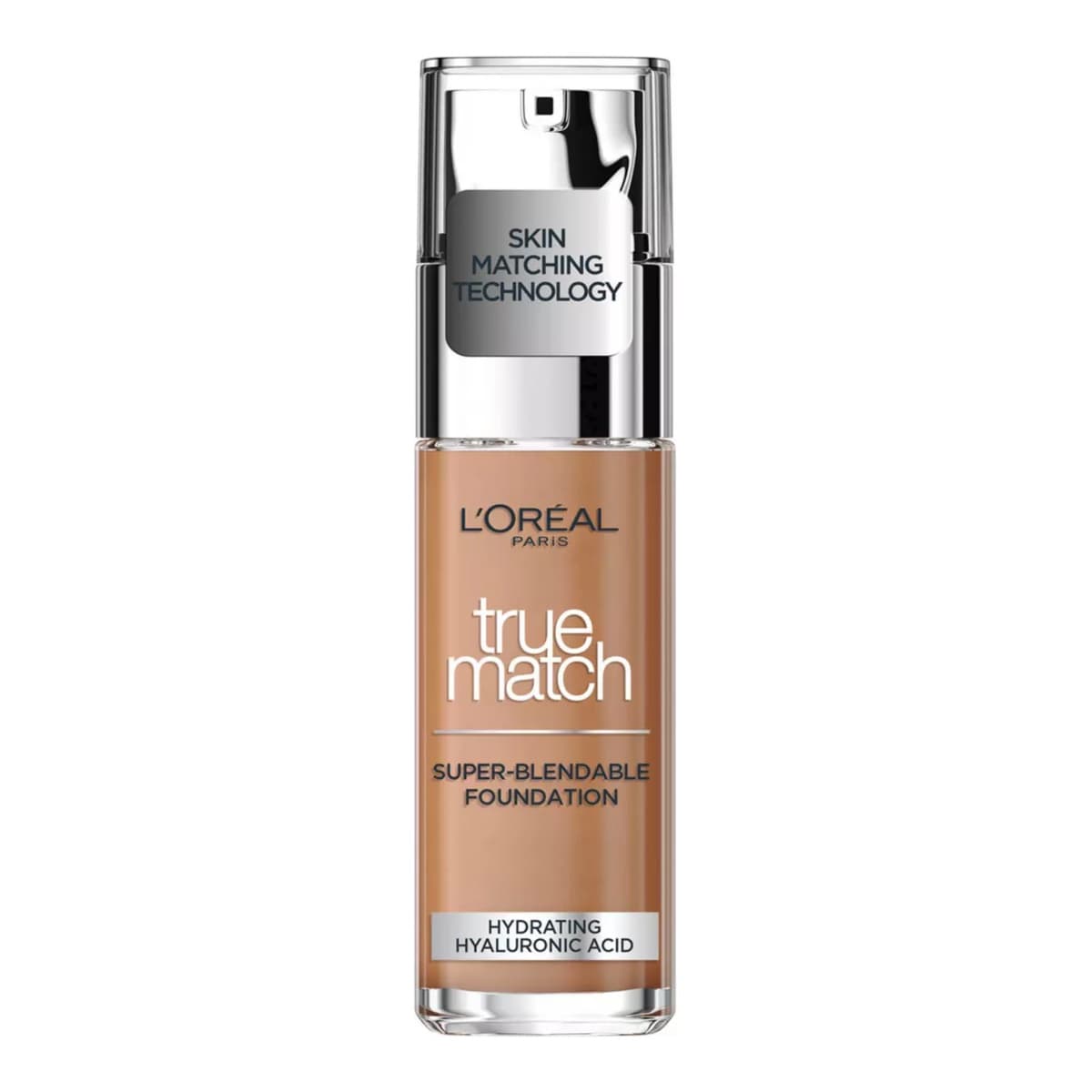L'Oréal Paris True Match Liquid Foundation with Hyaluronic Acid and SPF, Golden Chestnut