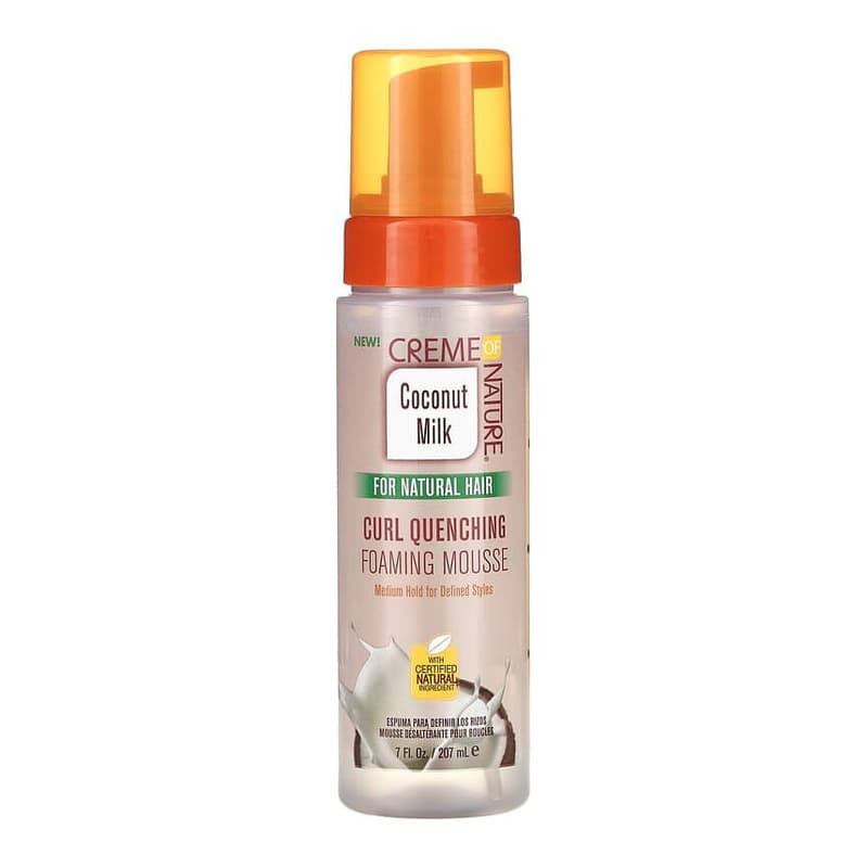 Coconut Milk, Curl Quenching Foaming Mousse, For Natural Hair