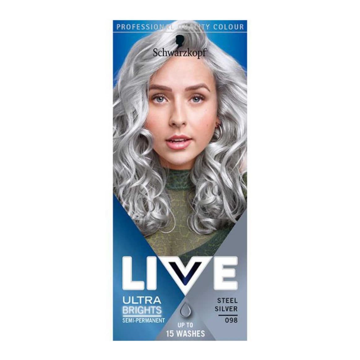 LIVE Steel Silver 098 Semi-Permanent Hair Dye