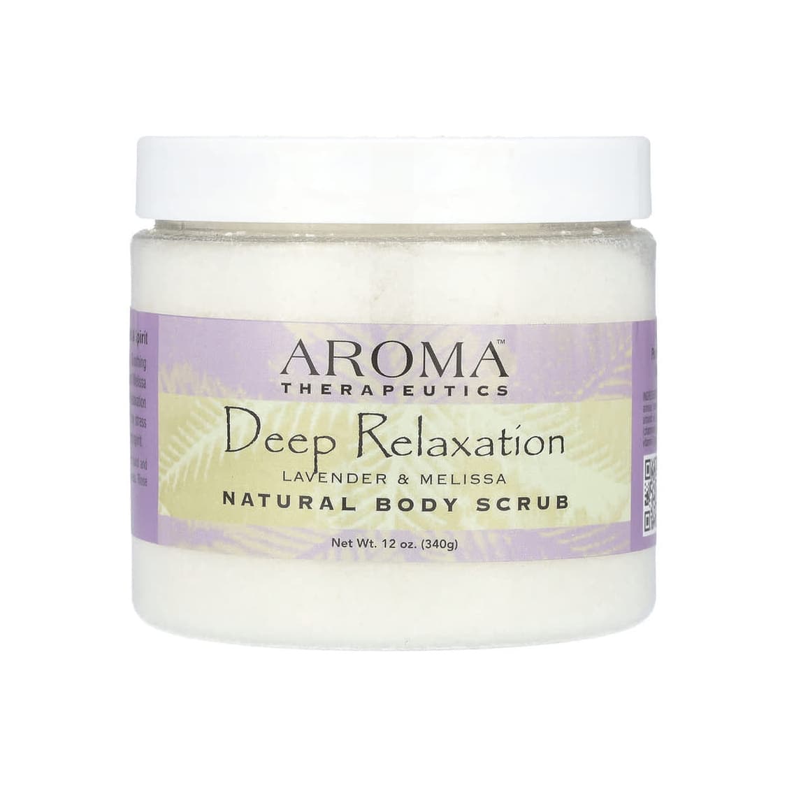Natural Body Scrub, Deep Relaxation, Lavender & Melissa