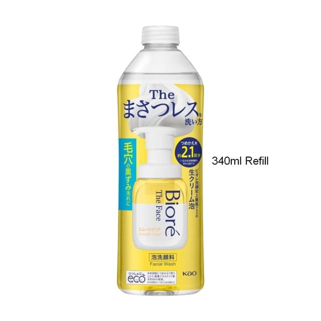 Biore The Face Foam Facial Cleanser Smooth Clear