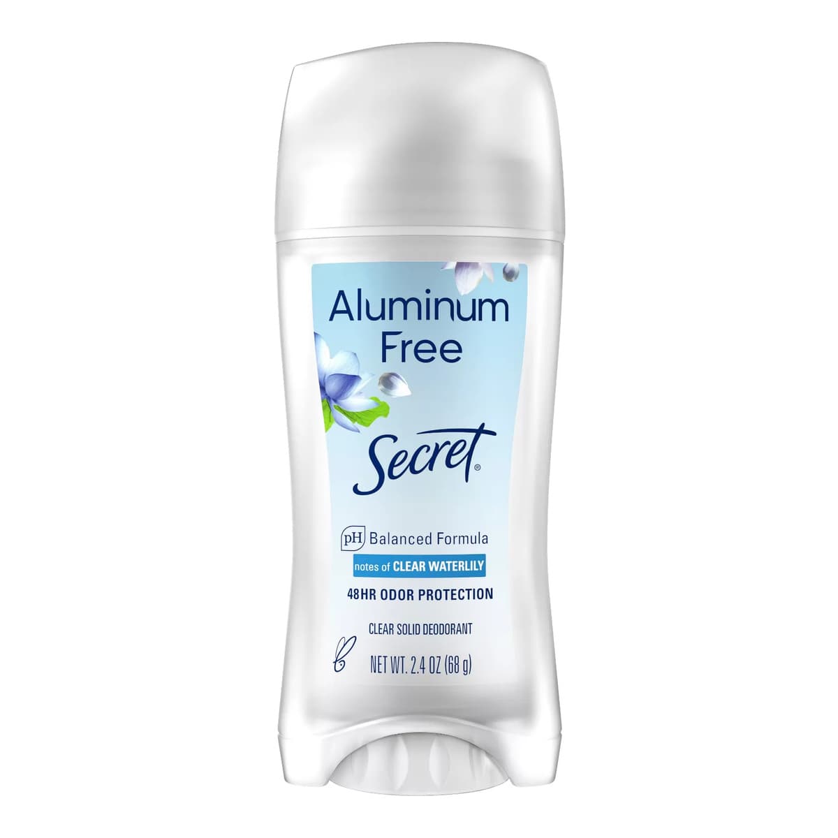 Women's Aluminum-Free Clear Solid Deodorant - Waterlily - Floral Scent