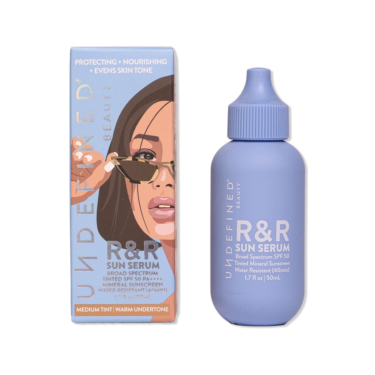 R&R Broad Spectrum SPF 50 Sun Serum, Medium