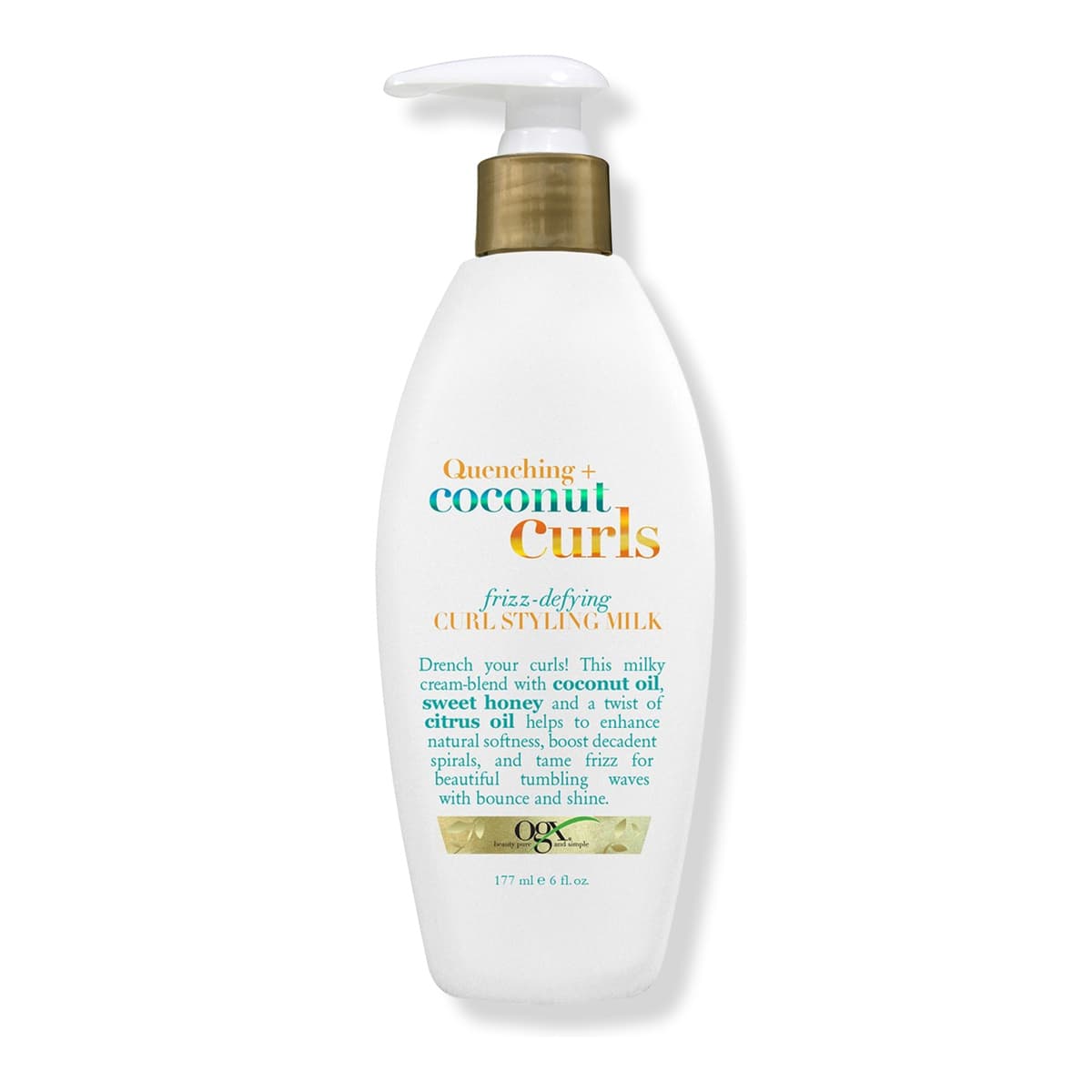 Quenching + Coconut Curls Frizz Defying Curl Styling Milk