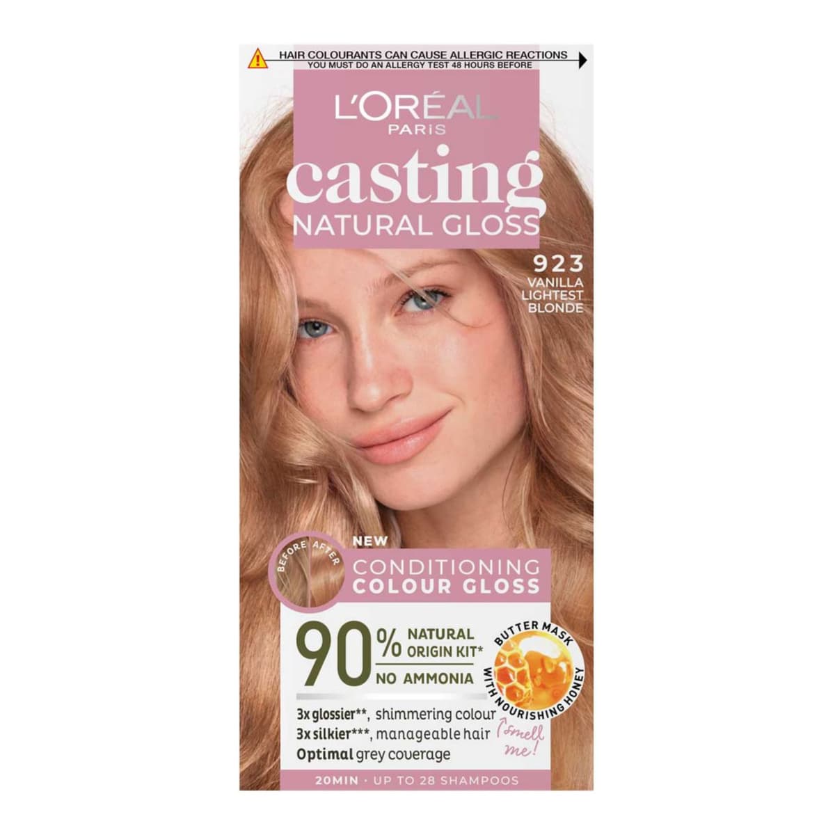 Casting Natural Gloss Semi Permanent Hair dye, Light Blonde Sucre 9.23
