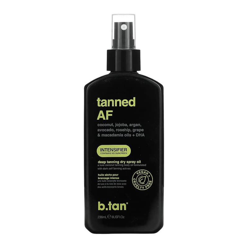 Tanned AF, Deep Tanning Dry Spray Oil