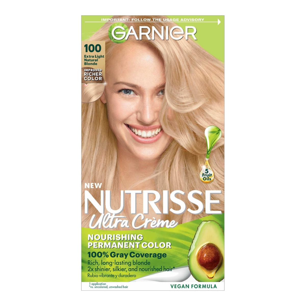 Nutrisse Nourishing Permanent Hair Color Creme - 100 Extra-Light Natural Blonde