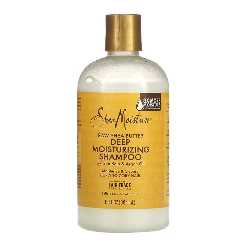 Raw Shea Butter, Deep Moisturizing Shampoo, Curly to Coily Hair
