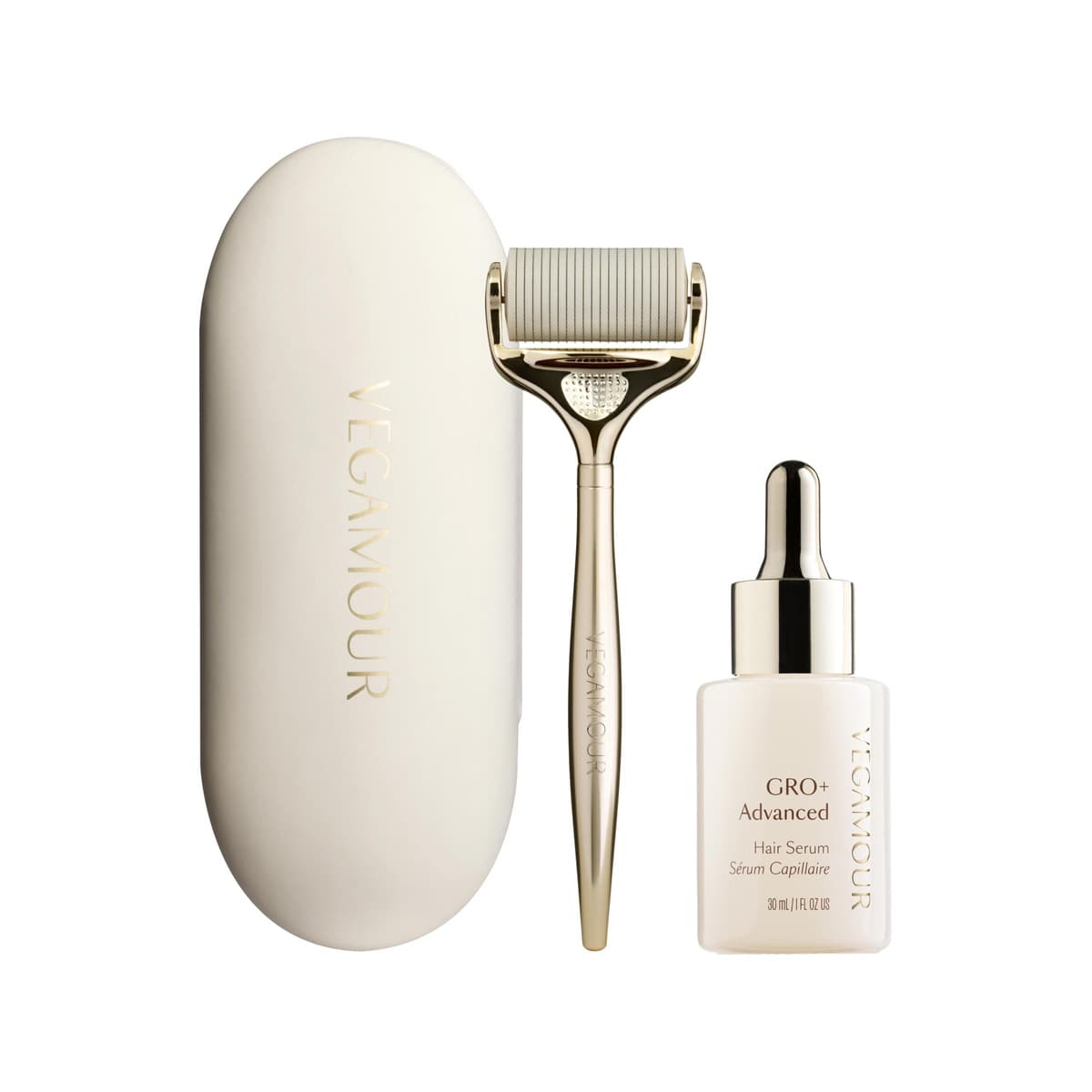 GRO+ Advanced Hair Serum and Dermaroller Set