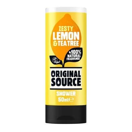 Lemon and Tea Tree Shower Gel Body Wash Travel Size