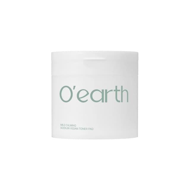 O'earth Mild Calming Soonjin Vegan Toner Pad