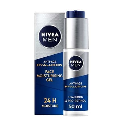 MEN Anti-Age Hyaluron Face Gel Moisturizer with Hyaluronic Acid