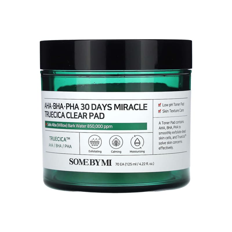 AHA/BHA/PHA, 30 Days Miracle Truecica Clear Pad