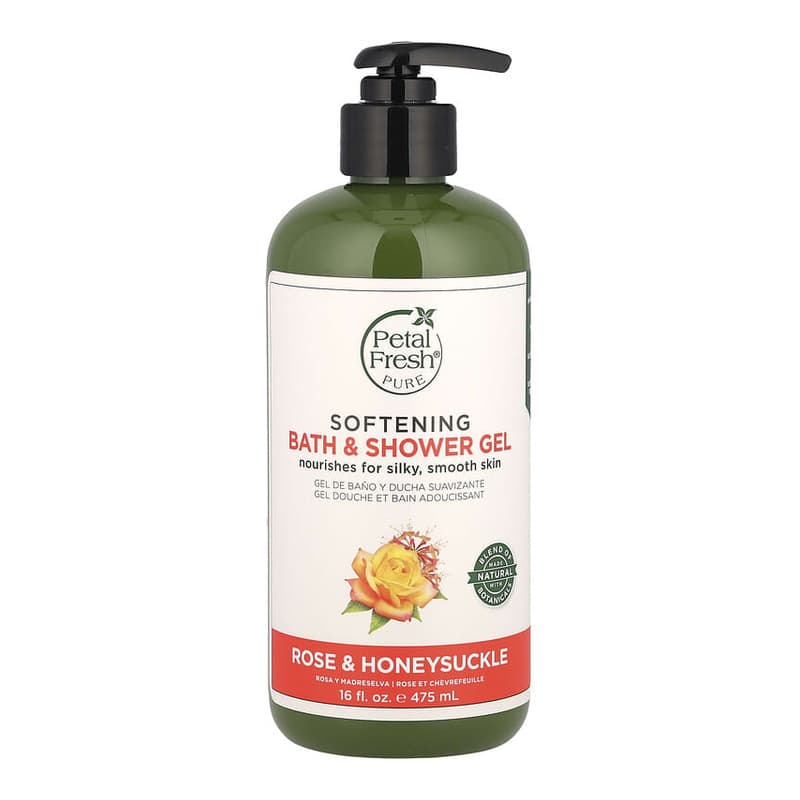 Softening Bath & Shower Gel, Rose & Honeysuckle