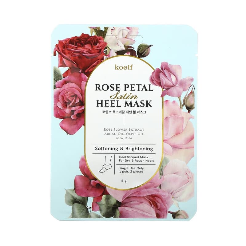 Rose Petal Satin Heel Mask