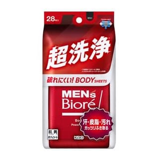 Men's Biore Body Sheet For Face & Body, Super Cleaning