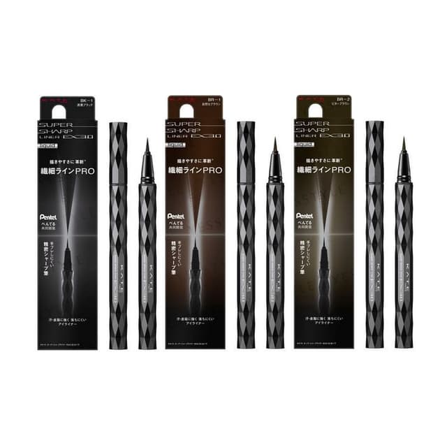 Kate Super Sharp Eyeliner EX 3.0 Liquid, BK-1 Jet Black Black