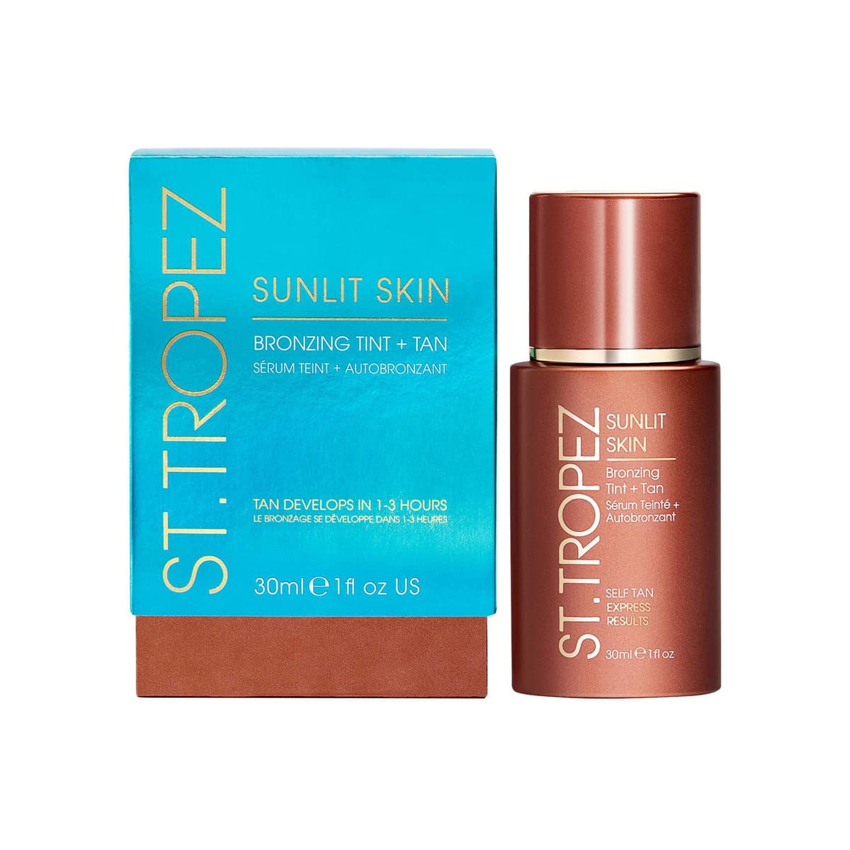 Sunlit Skin Bronzing Tint and Self Tan Face Serum