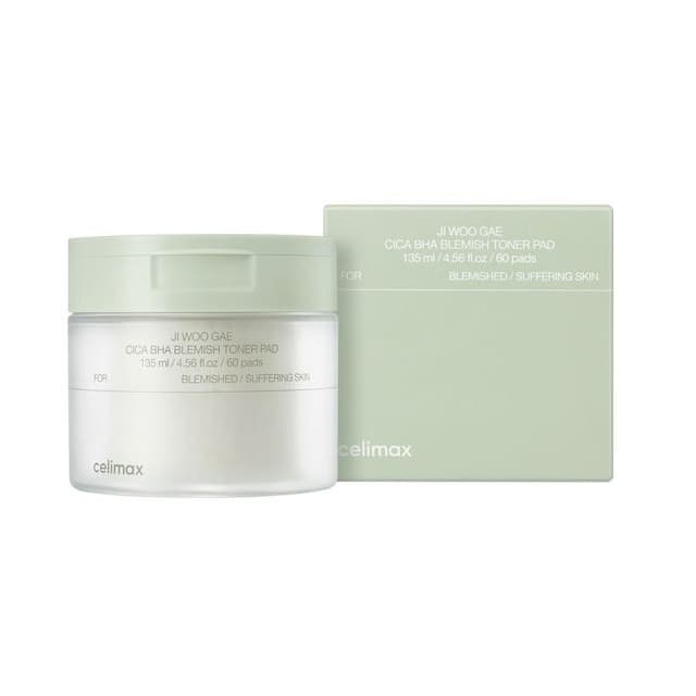 JIWOOGAE Cica BHA Blemish Toner Pad