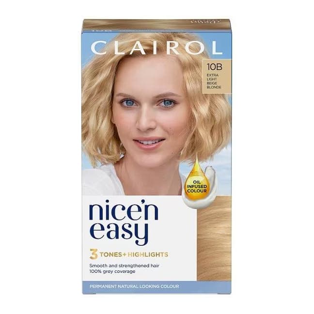 Clairol Nice'n Easy Hair Dye 10B Extra Light Beige Blonde