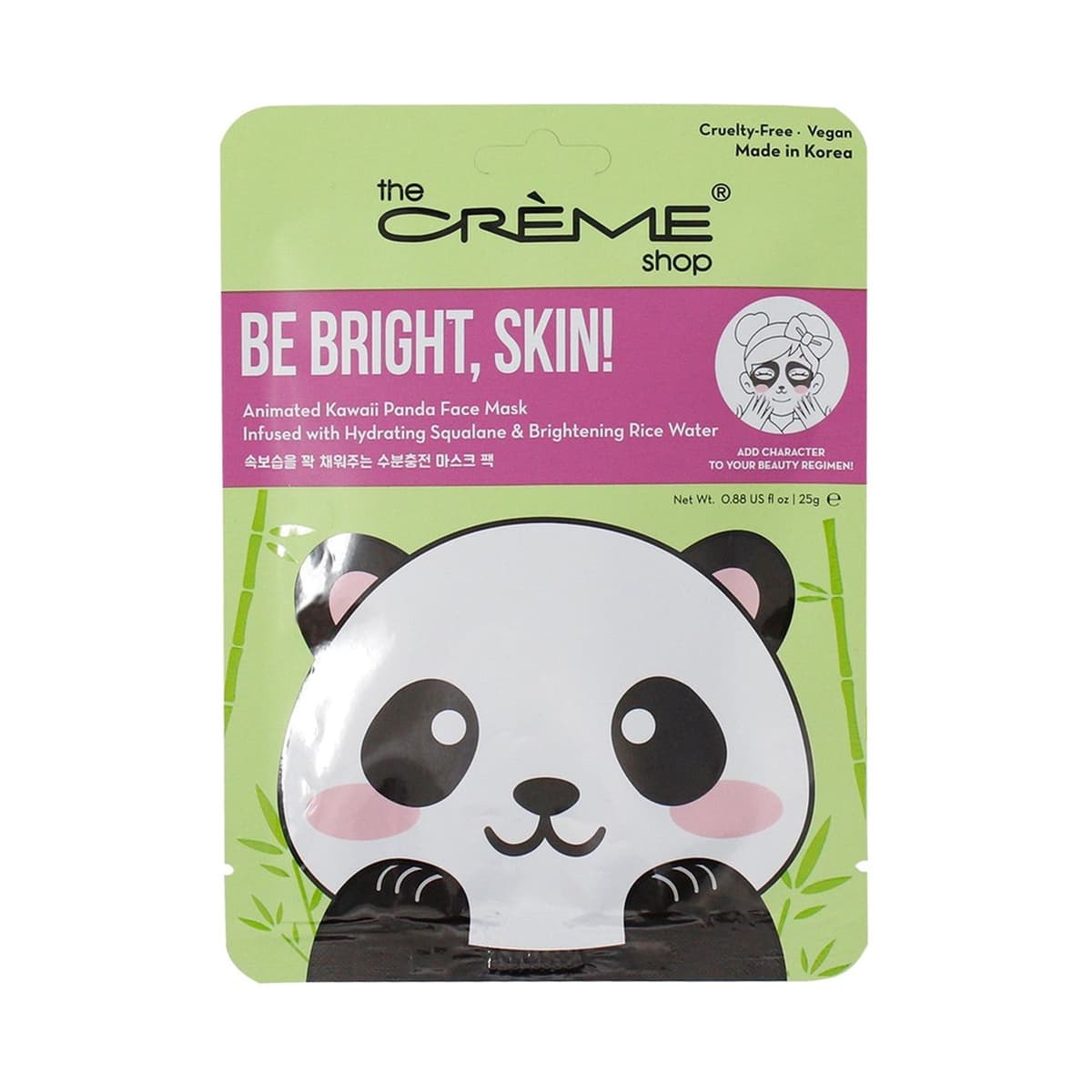Be Bright, Skin! Animated Kawaii Panda Face Mask