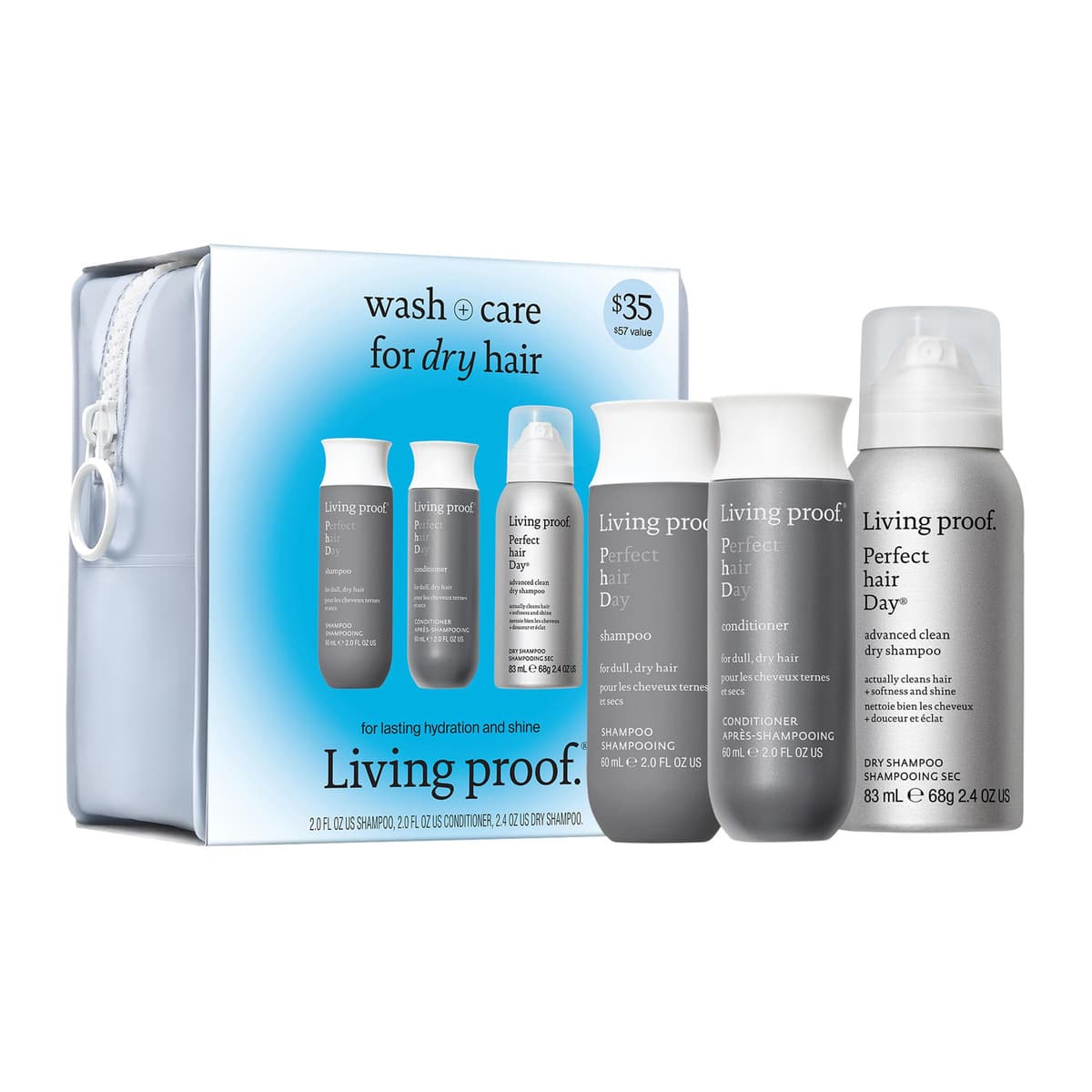 Mini Perfect hair Day (PhD) Shampoo, Conditioner & Dry Shampoo Set