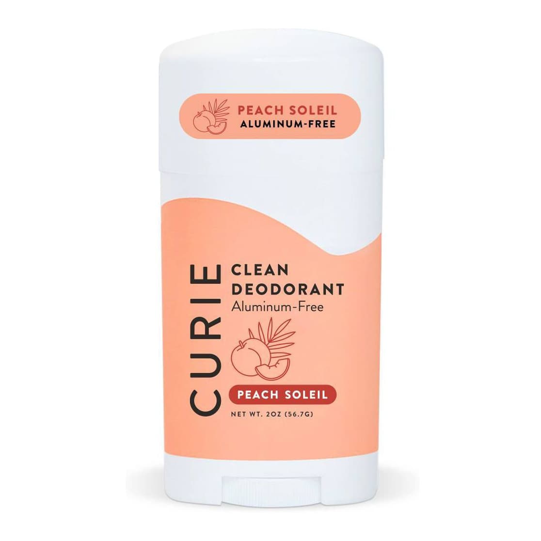 Aluminum Free Deodorant Stick - Peach Soleil