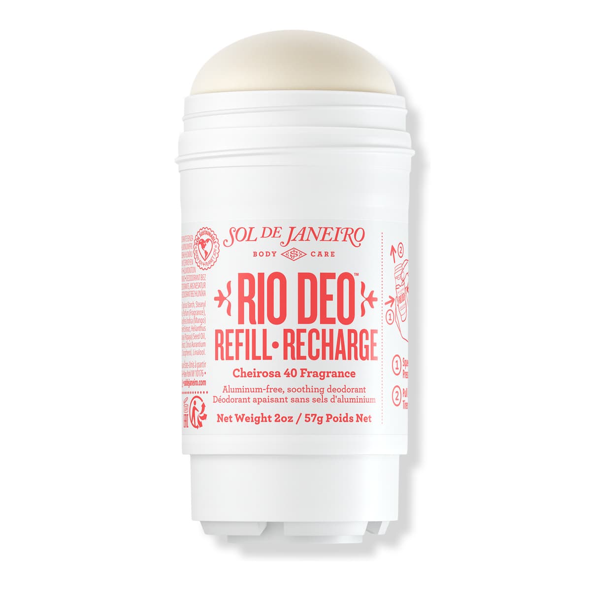 Rio Deo Aluminum-Free Refillable Deodorant Cheirosa '40