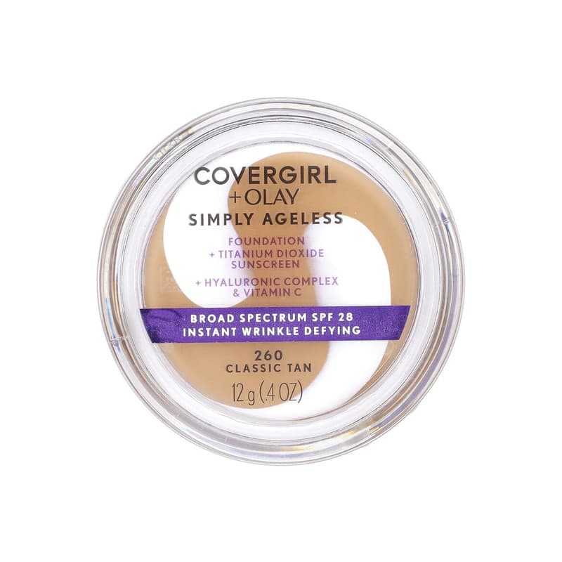 Olay Simply Ageless, Foundation, SPF 28, #260 Classic Tan