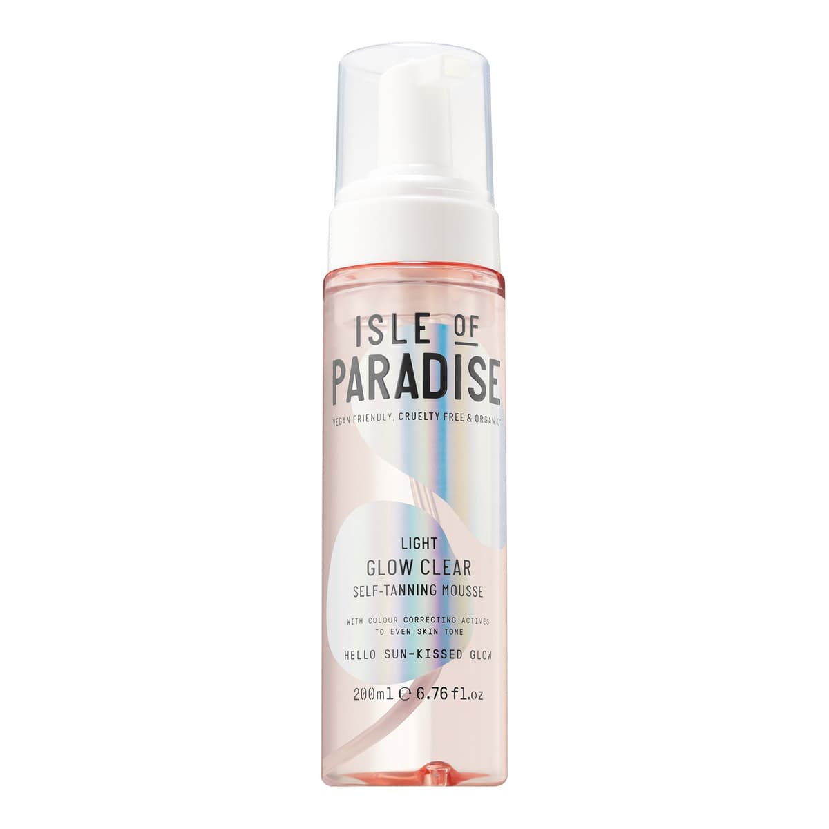 Glow Clear, Color Correcting Self-Tanning Mousse, Light