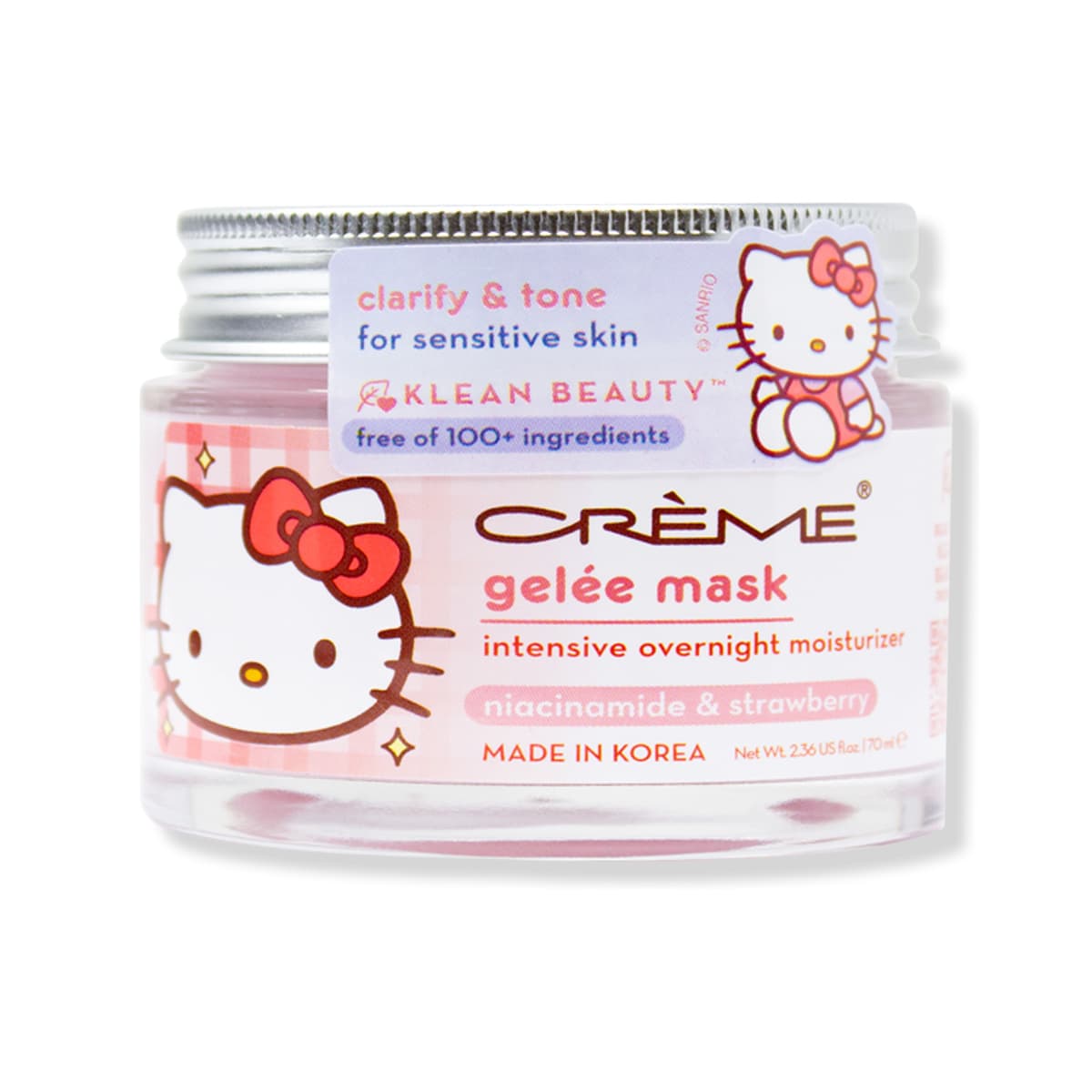 Sanrio Hello Kitty Klean Beauty Intensive Overnight Moisture Gelee Mask