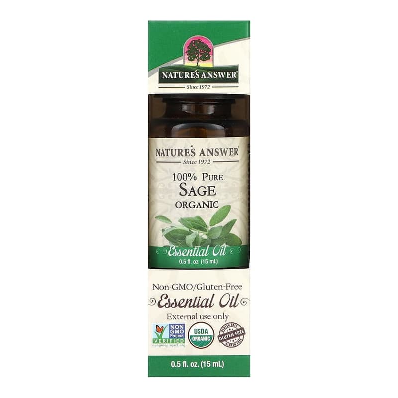 100% Pure Organic Essential Oil, Sage