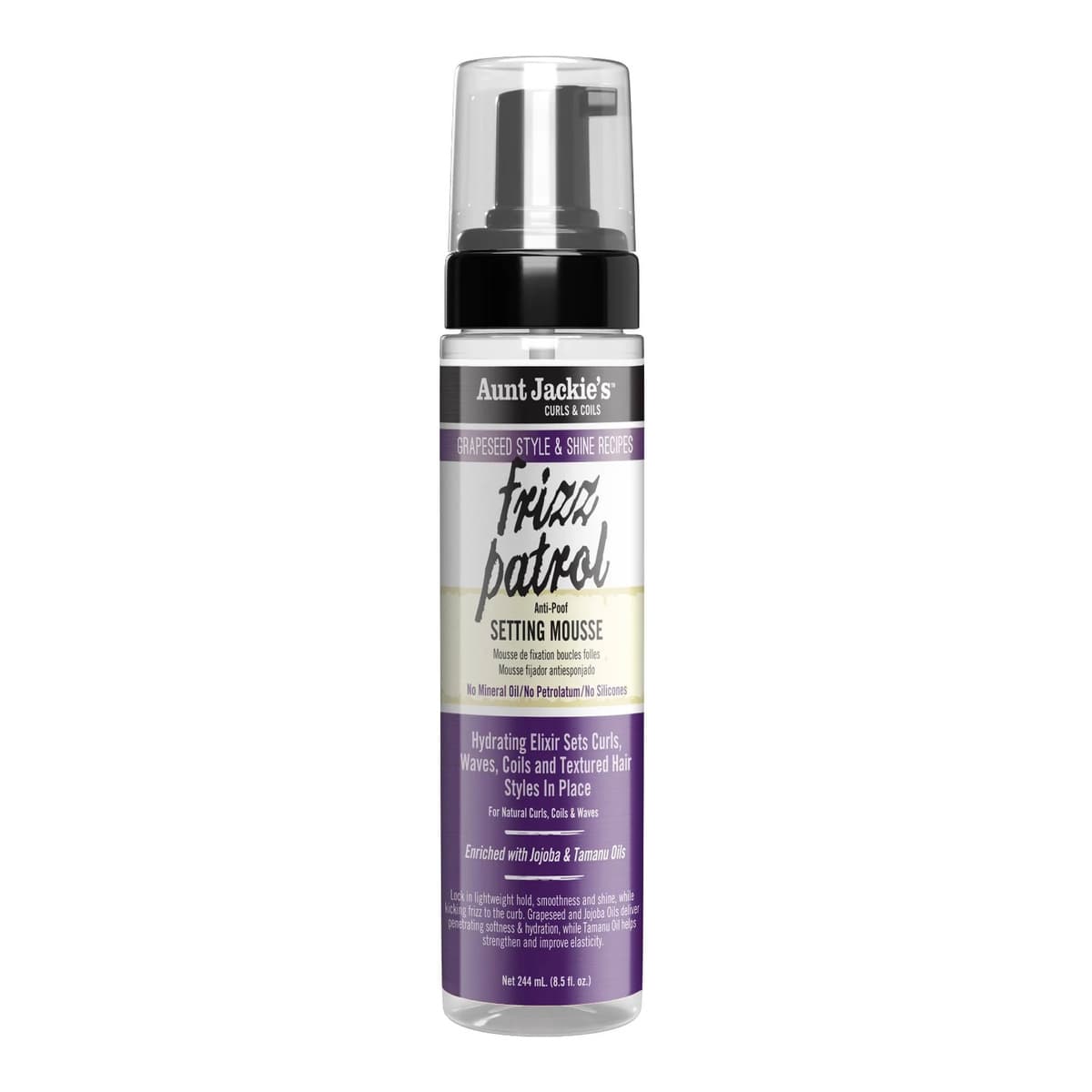 Grape Seed Frizz Patrol Setting Mousse