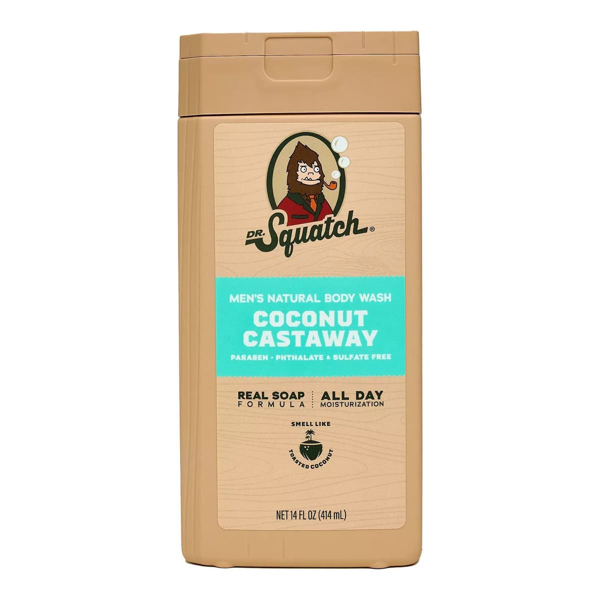 Men's Natural Non-Exfoliating Body Wash - Coconut Castaway