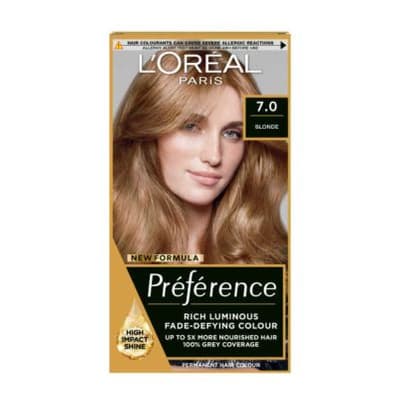 L’Oréal Paris Preference Permanent Hair Dye, Luminous Colour, Blonde 7.0, Luminous Colour