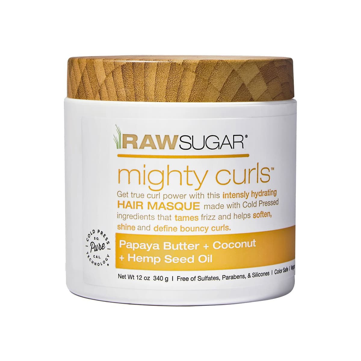 Mighty Curls Hair Masque Papaya Butter + Coconut + Hemp Seed Oil