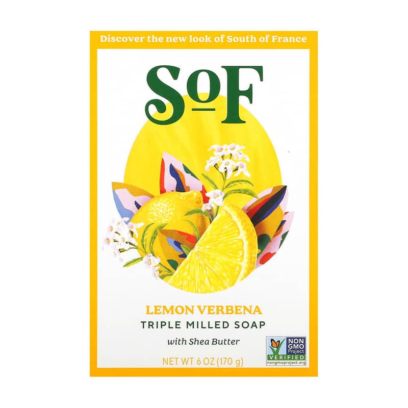 Triple Milled Bar Soap with Shea Butter, Lemon Verbena